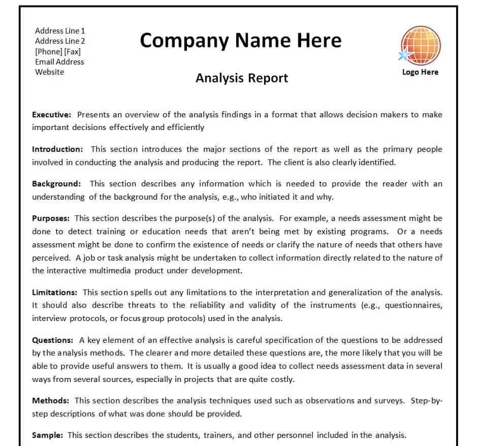 assignment 3 company analysis report